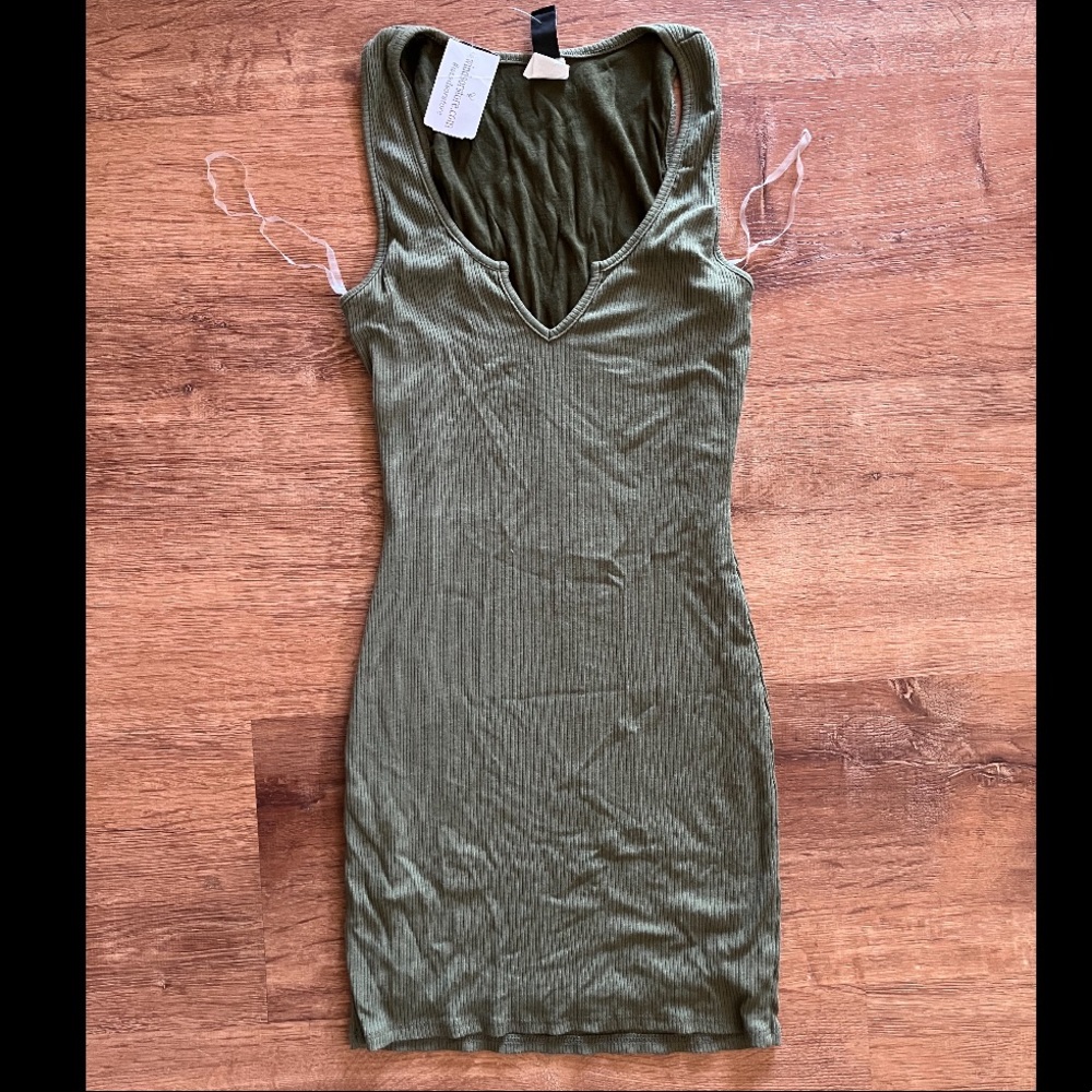 NWT Olive green T shirt dress